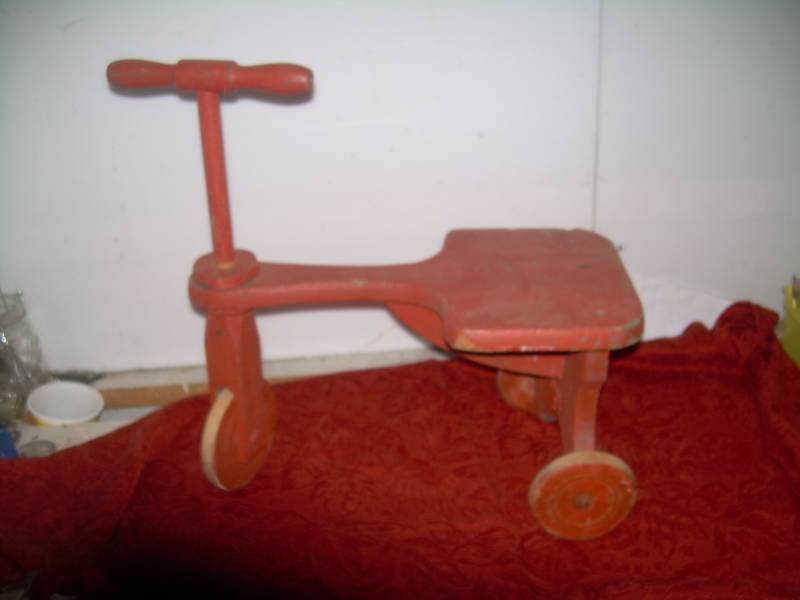 ANTIQUE WOODEN TRICYCLE
