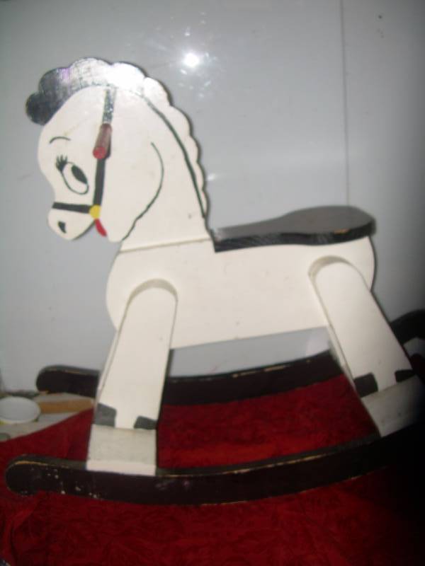 WOODEN ROCKING HORSE