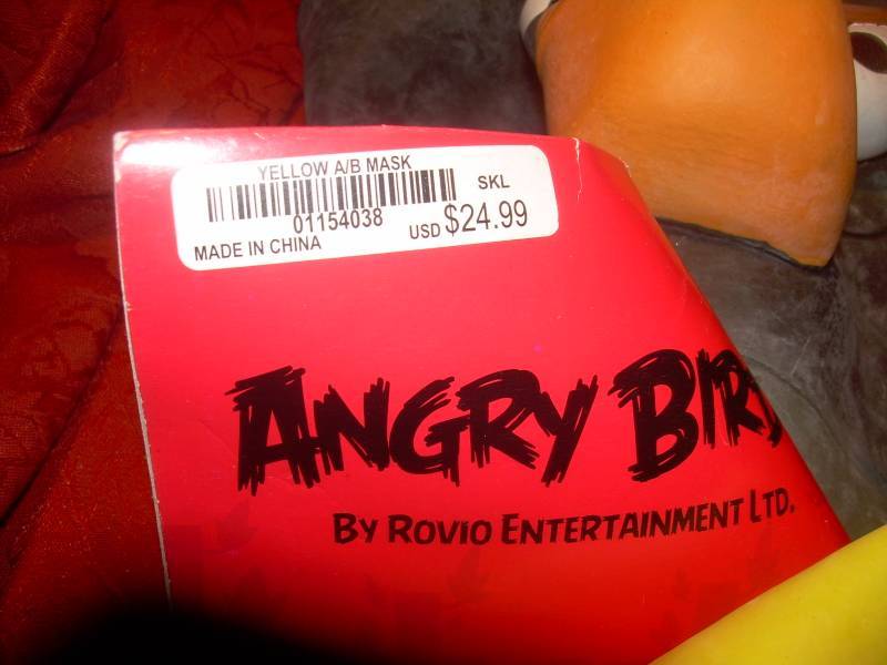 3 NEW ANGRY BIRD MASKS