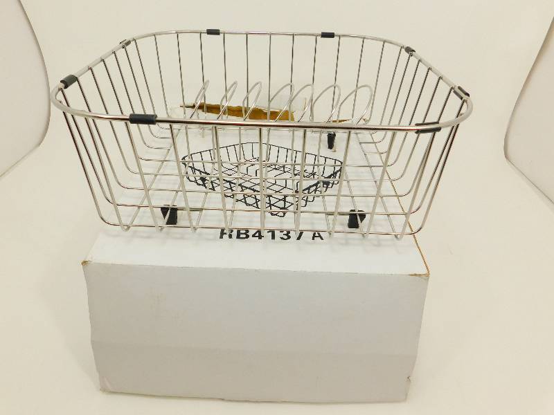 (1) Stainless Steel Sink Dish Drainer