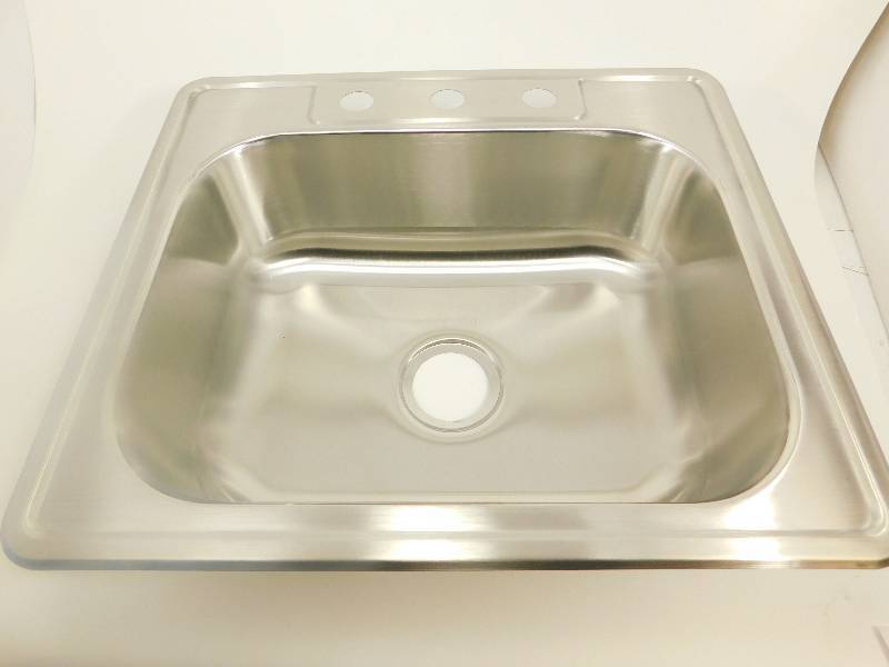 New Stainless Steel 25 Single Basin Kitchen Sink