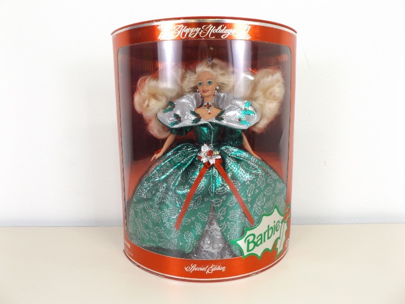 New in Box, NRFB, 1995 Special Edition Happy Holidays Barbie Collectors Doll