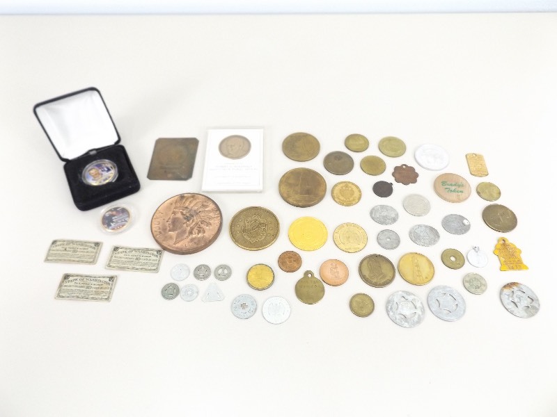 Lot of Coins, Antique Tax etc. Tokens