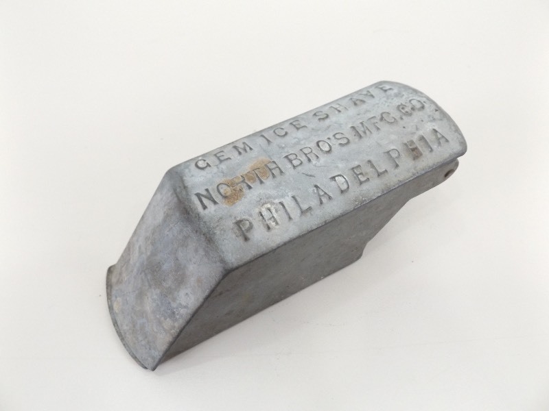 Antique Cast Metal Gem Ice Shaver Scraper North Bros Mfg. Co Philadelphia