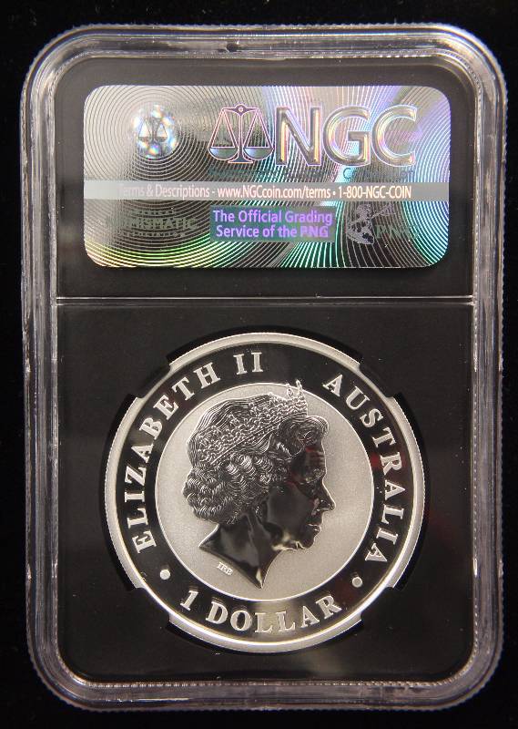 lot 16 image: 2017 AUSTRALIA WEDGE TAILED EAGLE 1 TROY OZ. .999 FINE SILVER MS70 NGC MERCANTI SIGNED