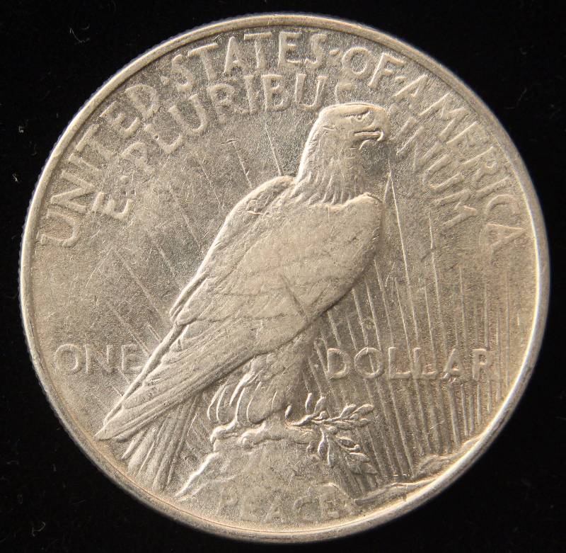 lot 48 image: 1922 PEACE SILVER DOLLAR XF