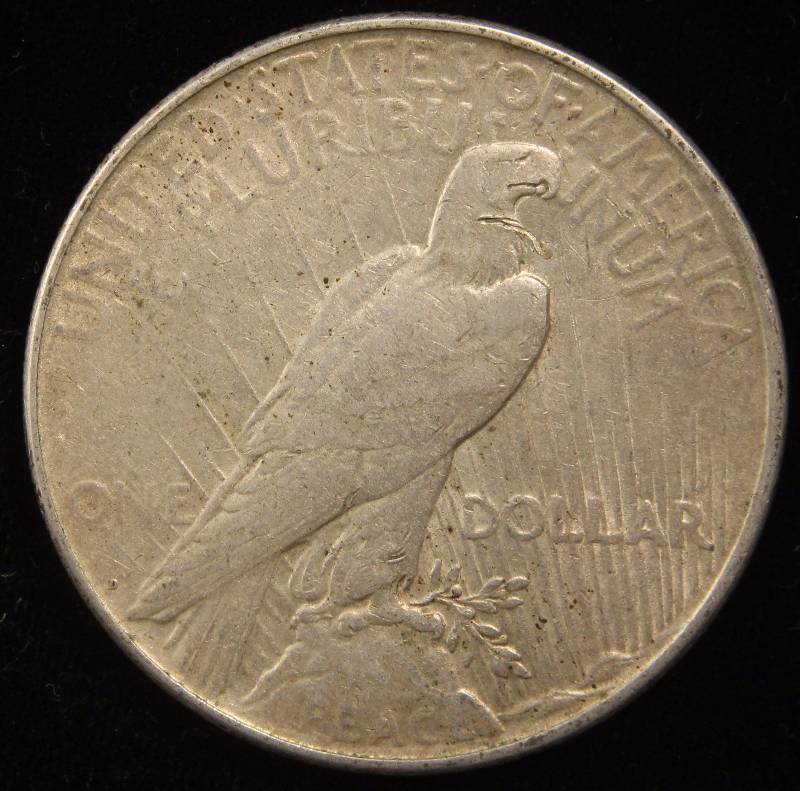 lot 61 image: 1923-D PEACE SILVER DOLLAR XF