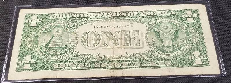 lot 43 image: 1957 US FEDERAL RESERVE $1 SILVER CERTIFICATE