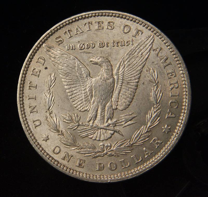 lot 66 image: 1898 MORGAN SILVER DOLLAR UNC DETAILS scratch on cheek