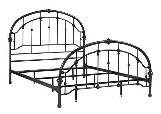 Queen Metal Bed, Antique Pewte Pewter, MSRP $439.99