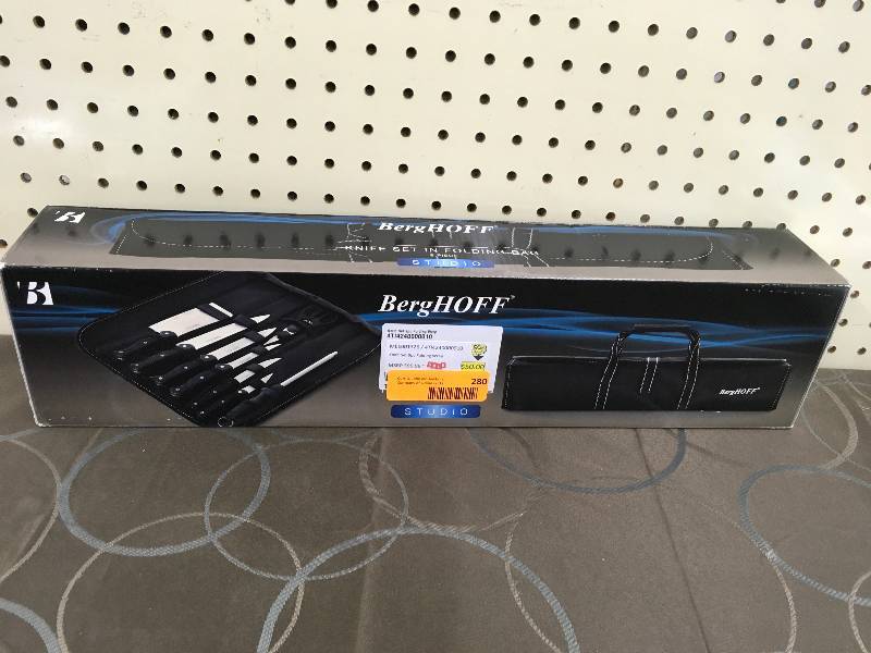Knife Set 9pc Folding Wrap, MSRP $99.99