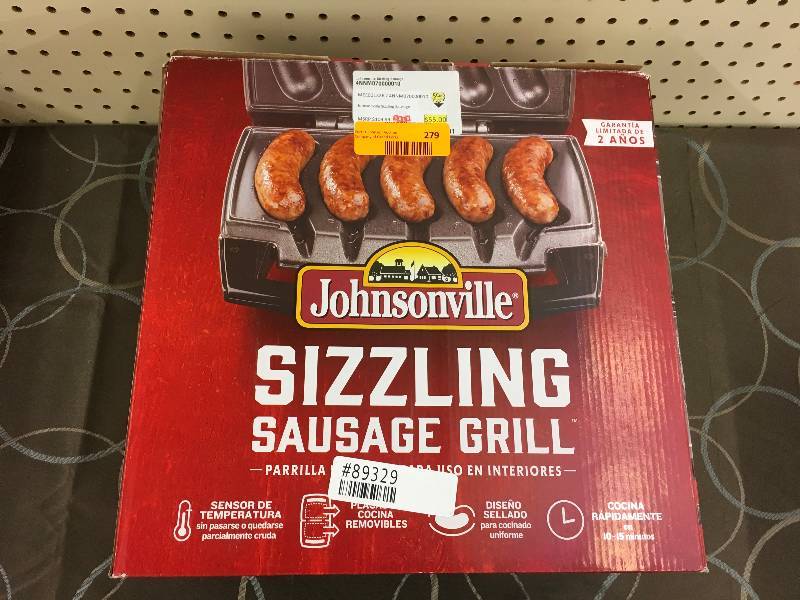 Johnsonville Sizzling Sausage GRILL, MSRP $109.99