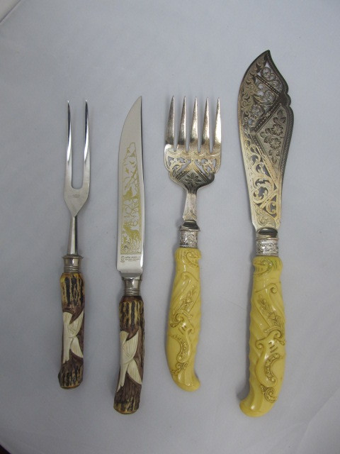 lot 37 image: Vintage German & English Cutlery Sets