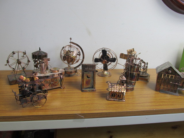 lot 100 image: Large Lot of Mechanical Copper Music Boxes
