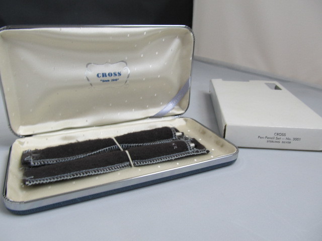 lot 54 image: Vintage CROSS No. 3001 Sterling Silver Pen & Mechanical Pencil Set
