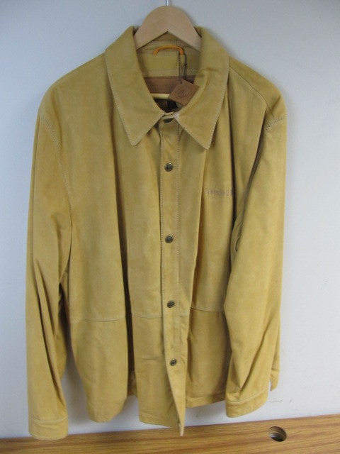 lot 25 image: Mens TIMBERLAND Genuine Suede Leather Jacket - Size XXL