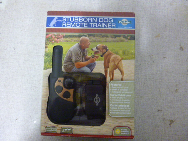 lot 31 image: Pet Safe Stubborn Dog Remote Trainer