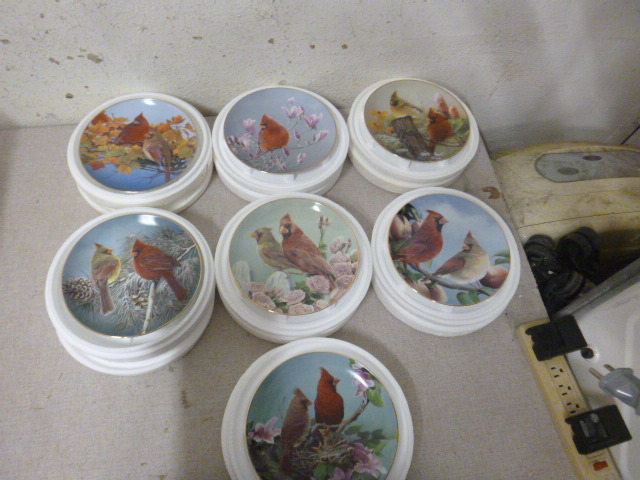 lot 68 image: Cardinals for All Season Collector Plates by Bob Travers