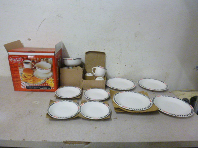 lot 75 image: Coca-Cola Drive-In Dinnerware Set