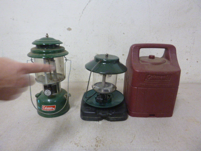 lot 102 image: 2 Small Coleman Lanterns