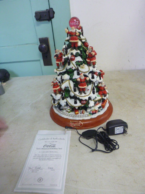 lot 129 image: Coca-Cola Christmas Tree