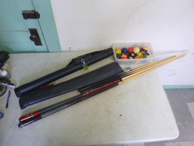 lot 147 image: Pool Cues and Pool Balls