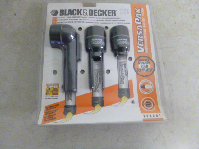 lot 200 image: Black & Decker Versa Pak Flashlights