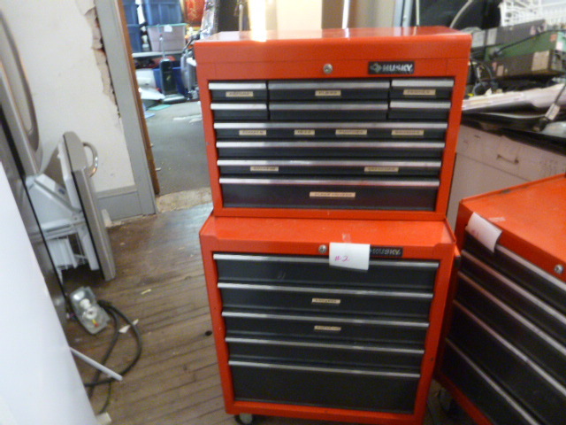 lot 2 image: 2 Husky Toolboxes