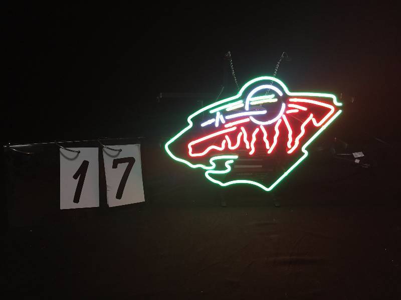 lot 17 image: MN Wild Hockey neon
