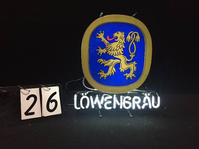 lot 26 image: Lowenbrau neon