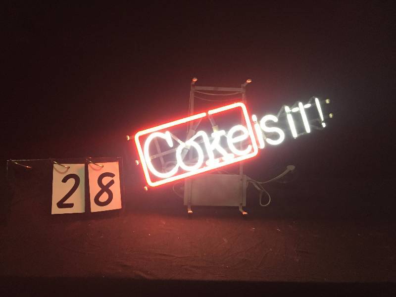 lot 28 image: Coke is it Neon