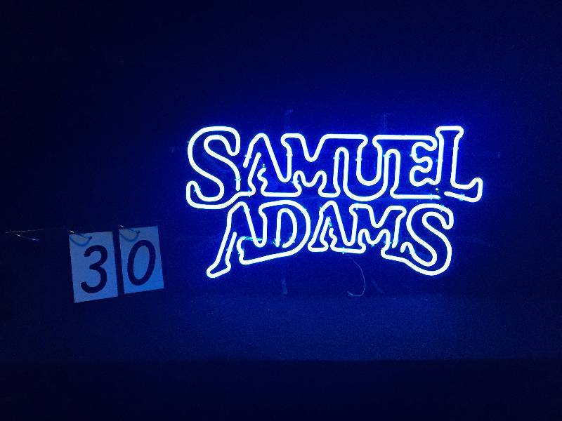 lot 30 image: Samuel Adams neon