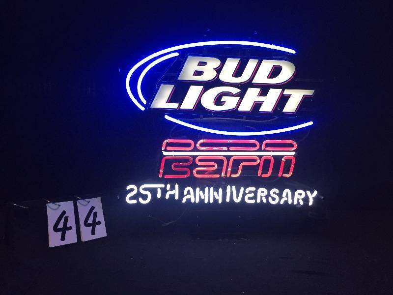 lot 44 image: Bud Light ESPN 25th Anniversary neon