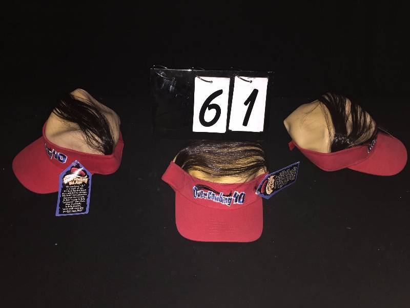 lot 61 image: Overcombing 40 novelty bald caps