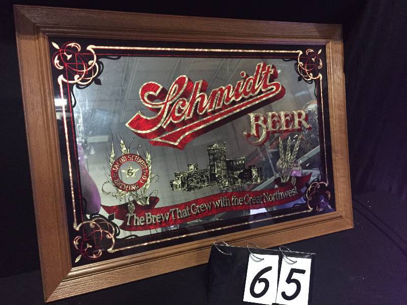 lot 65 image: Schmidt Beer mirror