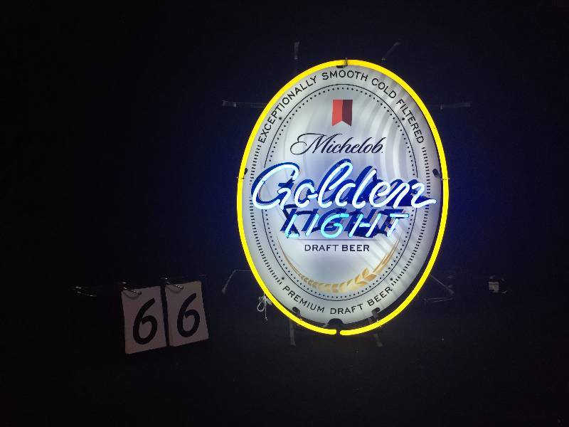 lot 66 image: Michelob Golden Light neon