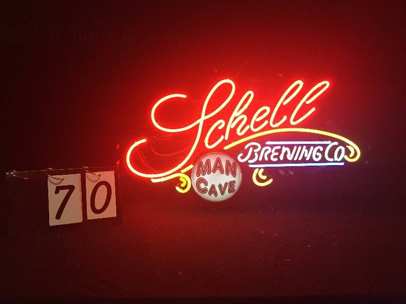 lot 70 image: Schells Brewing Co Mancave neon