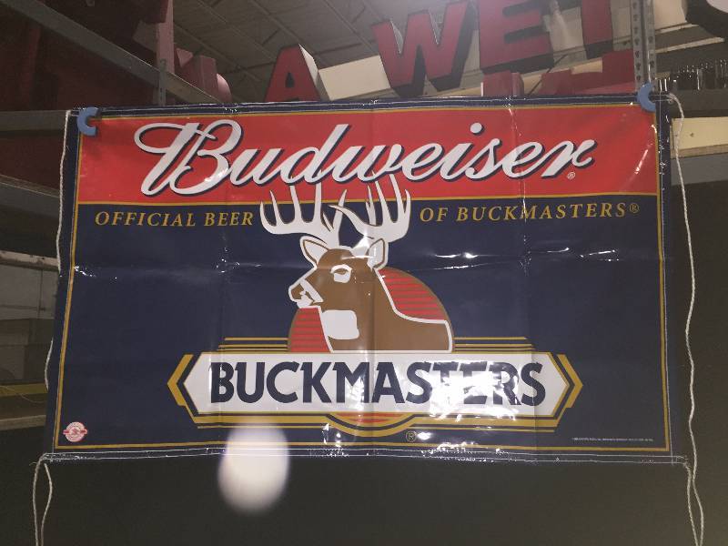 lot 80 image: Bud Buckmasters banner