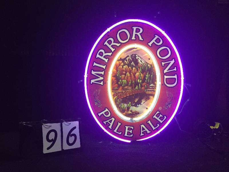 lot 96 image: Mirror Pond Ale with neon borders