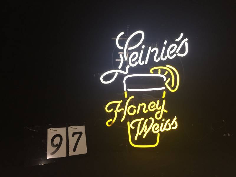 lot 97 image: Leinies Honeyweiss neon
