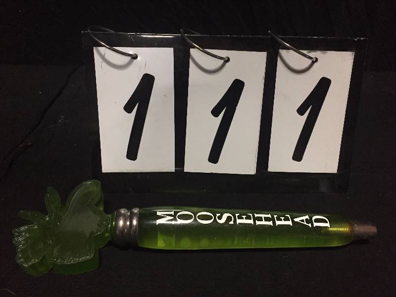 lot 111 image: Moosehead beer tap handle