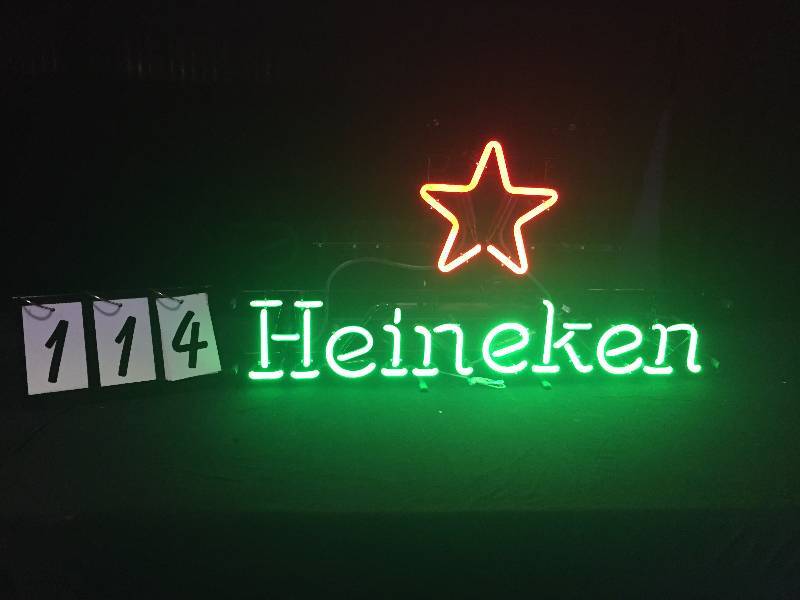 lot 114 image: Heineken star neon