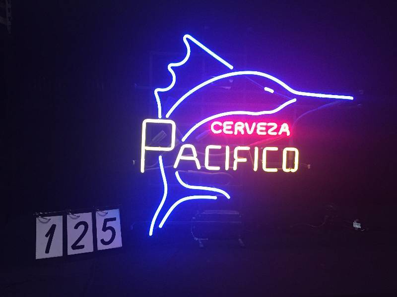 lot 125 image: Pacifico Cerveza sailfish neon