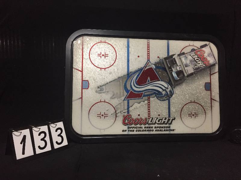lot 133 image: Coors Light hockey rink  zamboni mirror