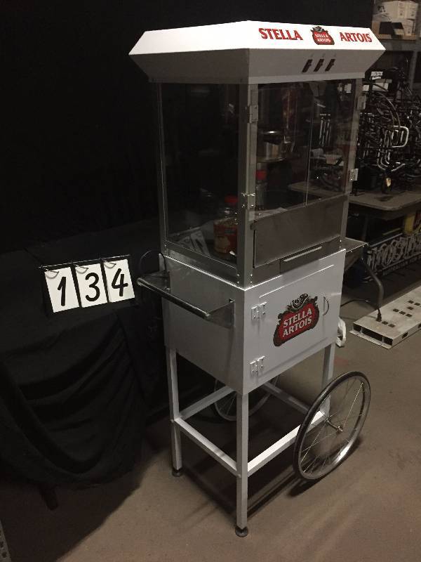lot 134 image: Stella Artois working popcorn machine