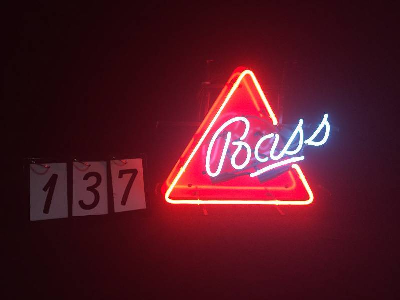 lot 137 image: Bass Ale neon