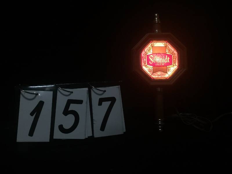 lot 157 image: Schmidt Beer lighted sconce wall light