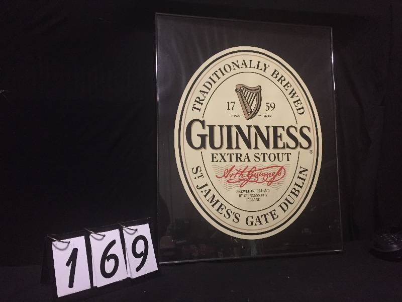 lot 169 image: Guiness Extra Stout framed poster
