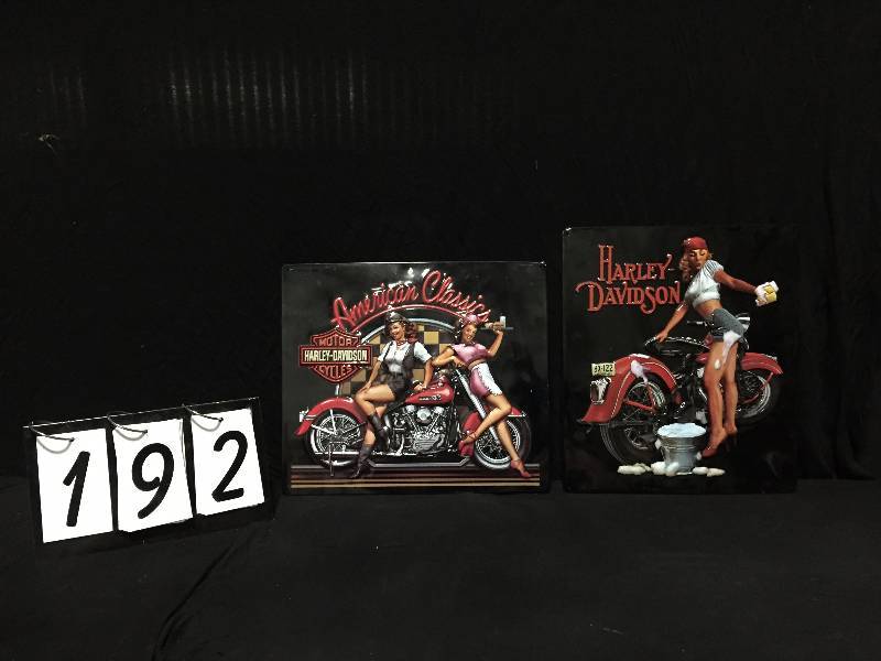lot 192 image: Harley-Davidson tin tackers