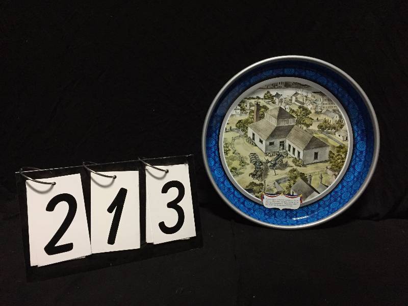 lot 213 image: Limited Edition 1976, Pabst Blue Ribbon Beer Bicentennial serving tray